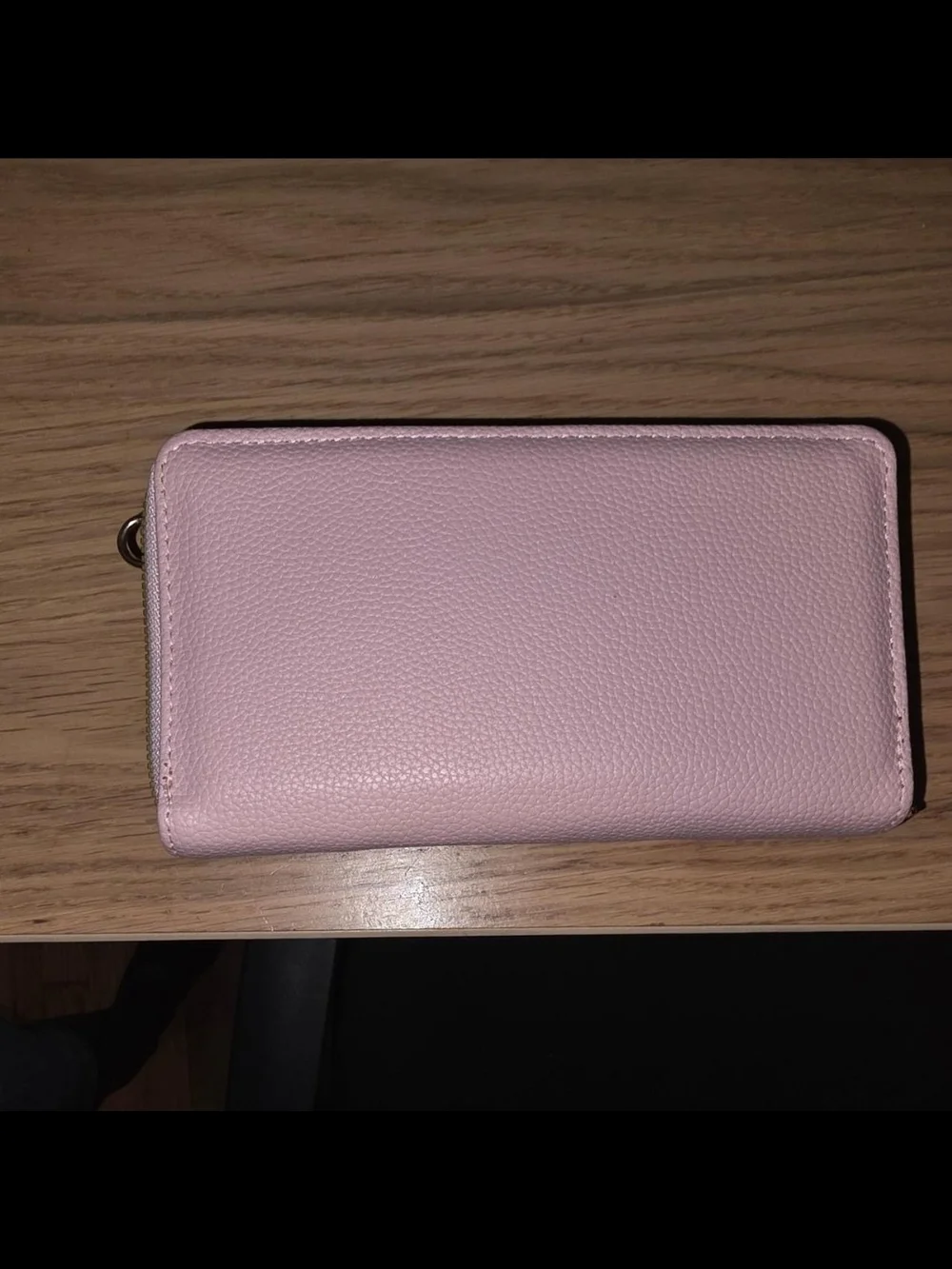 Pink Quilted Leather Wallet with Gold Turn-Lock